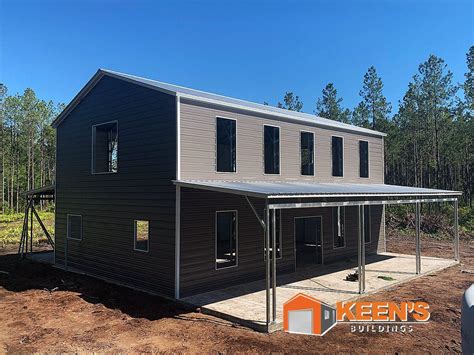 country metal two story house|two story metal house interior.